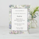 Search for purple floral birthday invitations Flowers