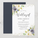Search for blossoms wedding invitations Gold