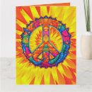 Search for peace sign cards Hippie