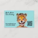 Search for entertainment business cards Face artist