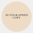 Search for autographe stickers Autographed copy