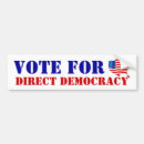 Search for vote for democracy bumper stickers Usa