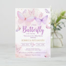 Search for pink and purple baby shower invitations Butterfly