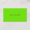 Search for bright lime business cards Minimalist