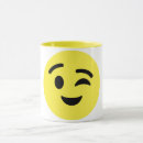 Search for wink face mugs Winking emoji
