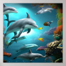Search for underwater posters Dolphins