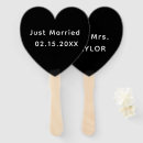 Recherche de mariage éventails Monogramme