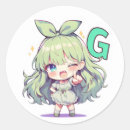 Search for chibi girl stickers Kawaii