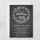 Search for chalk birthday invitations Modern