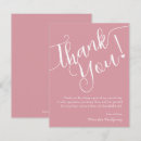 Search for pink white thank you cards Calligraphy