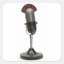 Search for vintage microphone stickers Retro