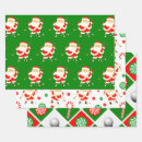 Search for golf christmas wrapping paper Golfer