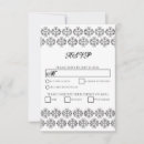Recherche de rsvp de damassé invitations Chic