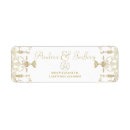 Search for gold filigree return address labels Elegant
