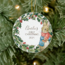 Search for peter rabbit ornaments Baby's first christmas