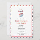 Search for bikini stamps invitations Pool party
