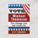 Search for campaign business cards Voting