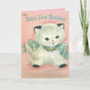 Search for vintage kitten birthday cards Sweet