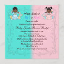Search for african american gender reveal invitations Baby shower