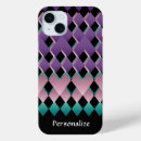 Search for geometric diamond iphone cases Purple
