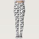 Search for music leggings Black and white