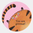 Search for orange tiger cat stickers Animal