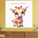 Search for cute giraffe canvas prints Watercolor