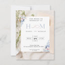Search for blue flower wedding invitations Classic