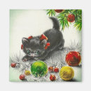 Recherche de minou noir magnets Noël