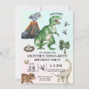 Recherche de oeufs de dinosaure invitations Fête d'anniversaire