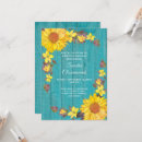 Search for teal sunflower invitations Sunflowers