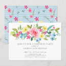 Search for spring 4x6 birthday invitations Floral