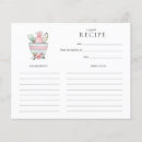 Search for cute recipe cards Watercolor