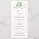 Search for handwritten wedding menus Dinner