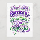 Search for sarcastic postcards Typography