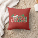 Search for christian christmas pillows Jesus