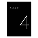 Search for four table cards Minimalist