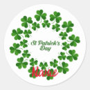 Search for shamrock wreath stickers Green