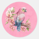 Search for cute pink bird stickers Watercolor