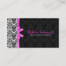 Recherche de ruban rose cartes visite Noir et blanc