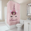 Search for unicorn shower curtains Girly