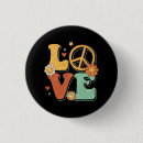 Search for 70s peace sign buttons Groovy