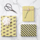Recherche de abeille vintage papier cadeau Jaune