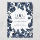 Search for indigo birthday invitations Botanical