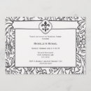 Search for elegant fleur de lis invitations New orleans