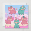Recherche de licorne kawaii vœux cartes Mignon