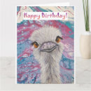 Search for funny ostrich birthday cards Cute