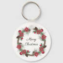 Search for poinsettia keychains Xmas