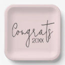 Search for pink graduation plates Congrats