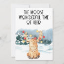 Search for funny moose christmas cards Winter